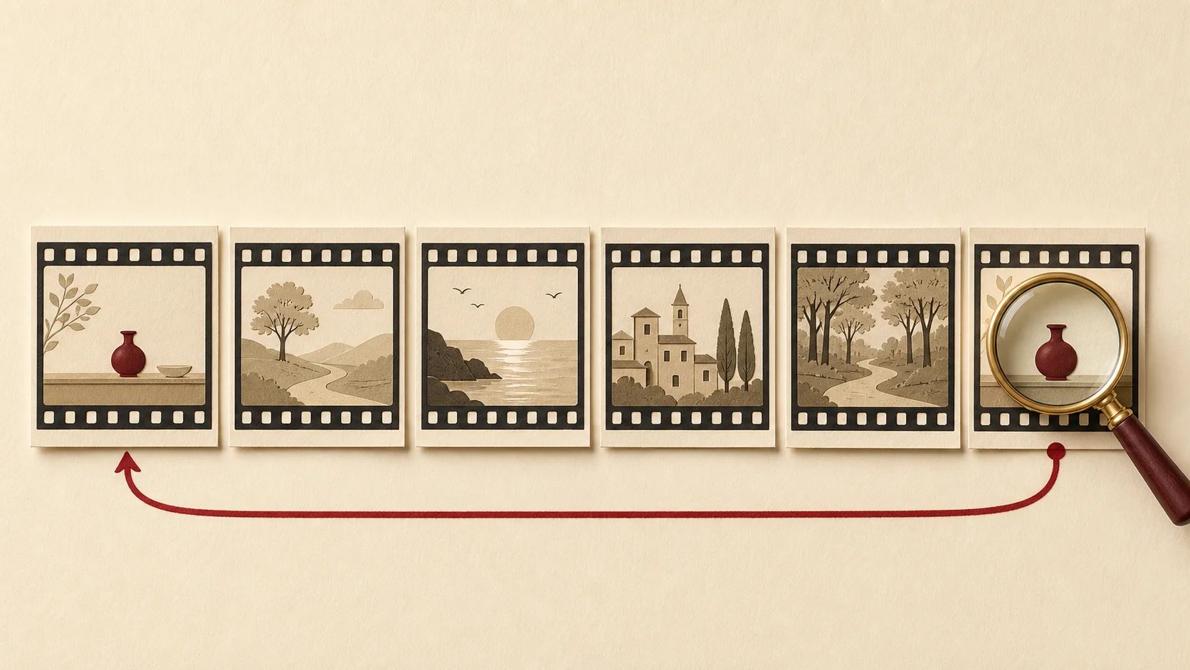 A later question returns to a distinctive detail from an early frame